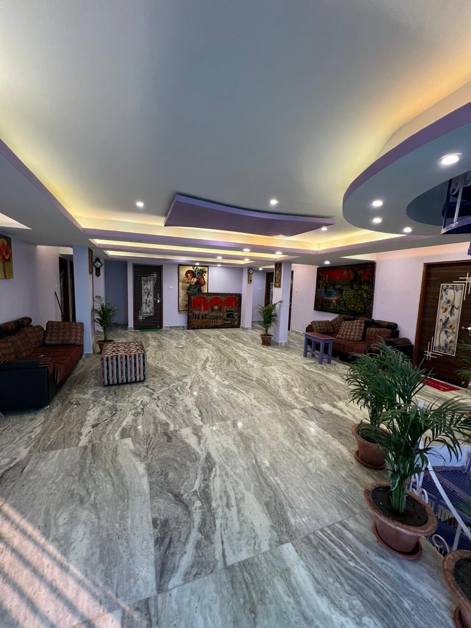 Grand Lobby with Marble Flooring