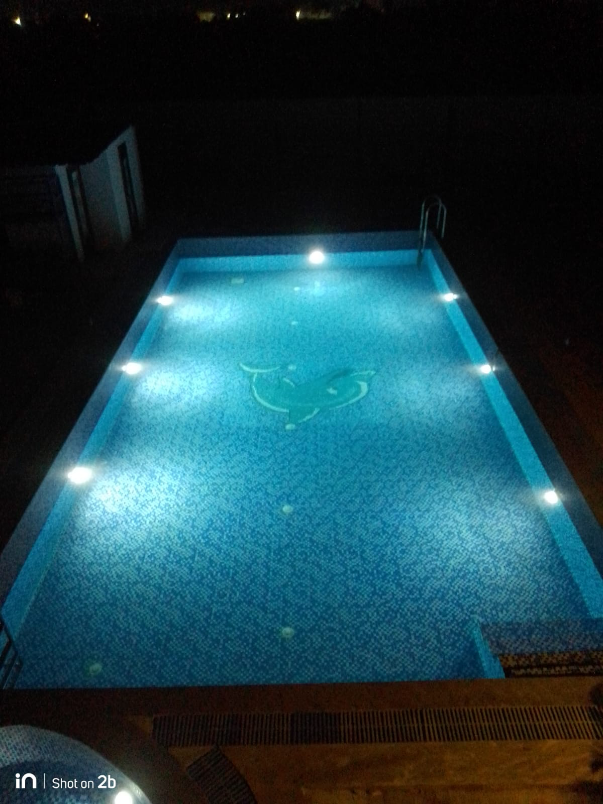 Swimming Pool with Stunning Night Illumination